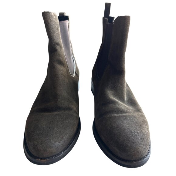 Thursday Boot Company Duchess Chelsea Suede Leather Ankle Boots Brown Size 9 - Picture 3 of 8